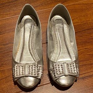 Silver Metallic Flats